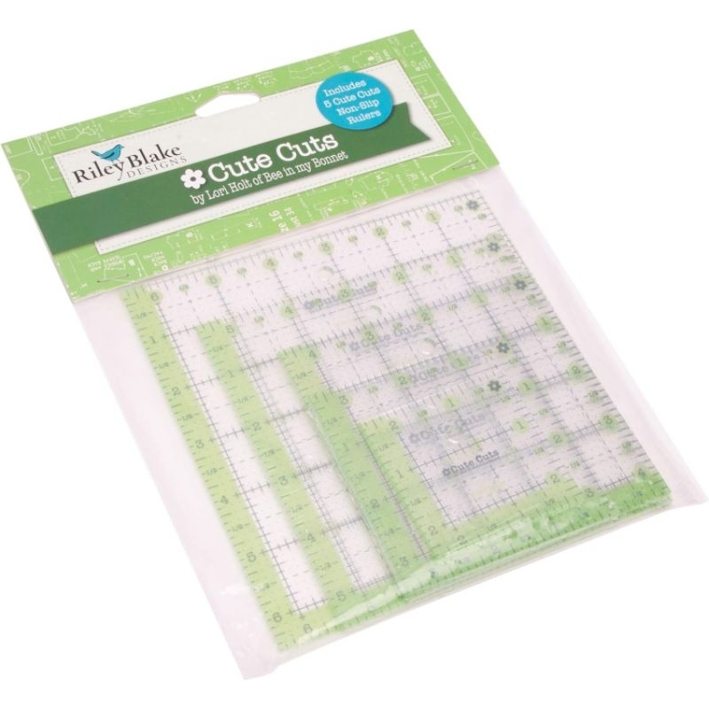 

Lori Holt Cute CUTS Ruler 2.5 to 6.5, Green
