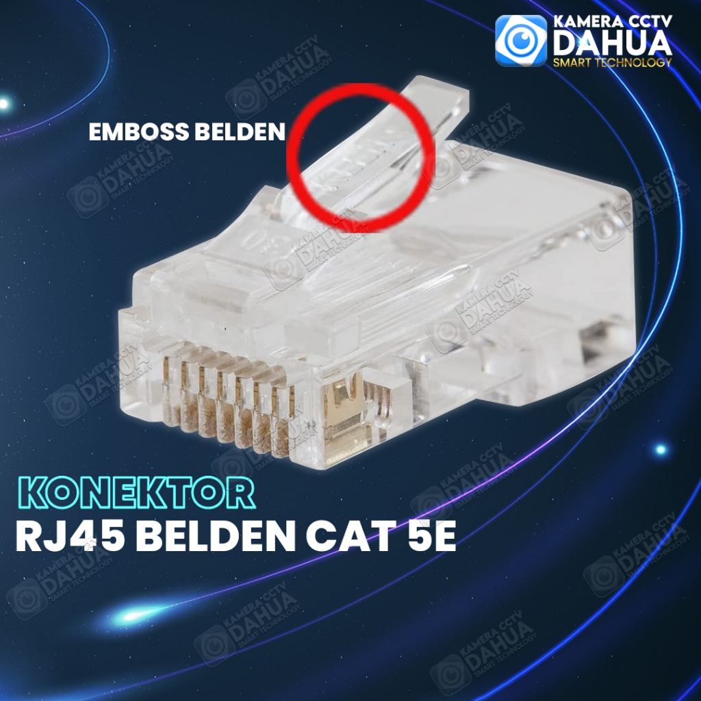 KONEKTOR BELDEN LAN RJ45 CAT 5E ECER SATUAN