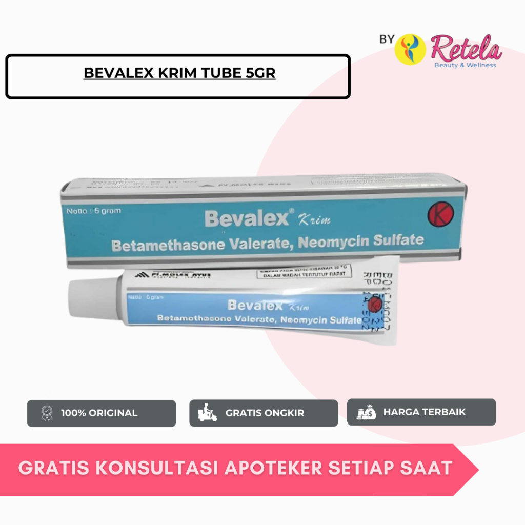 BEVALEX KRIM TUBE 5GR/ BETAMETHASONE / NEOMYCIN