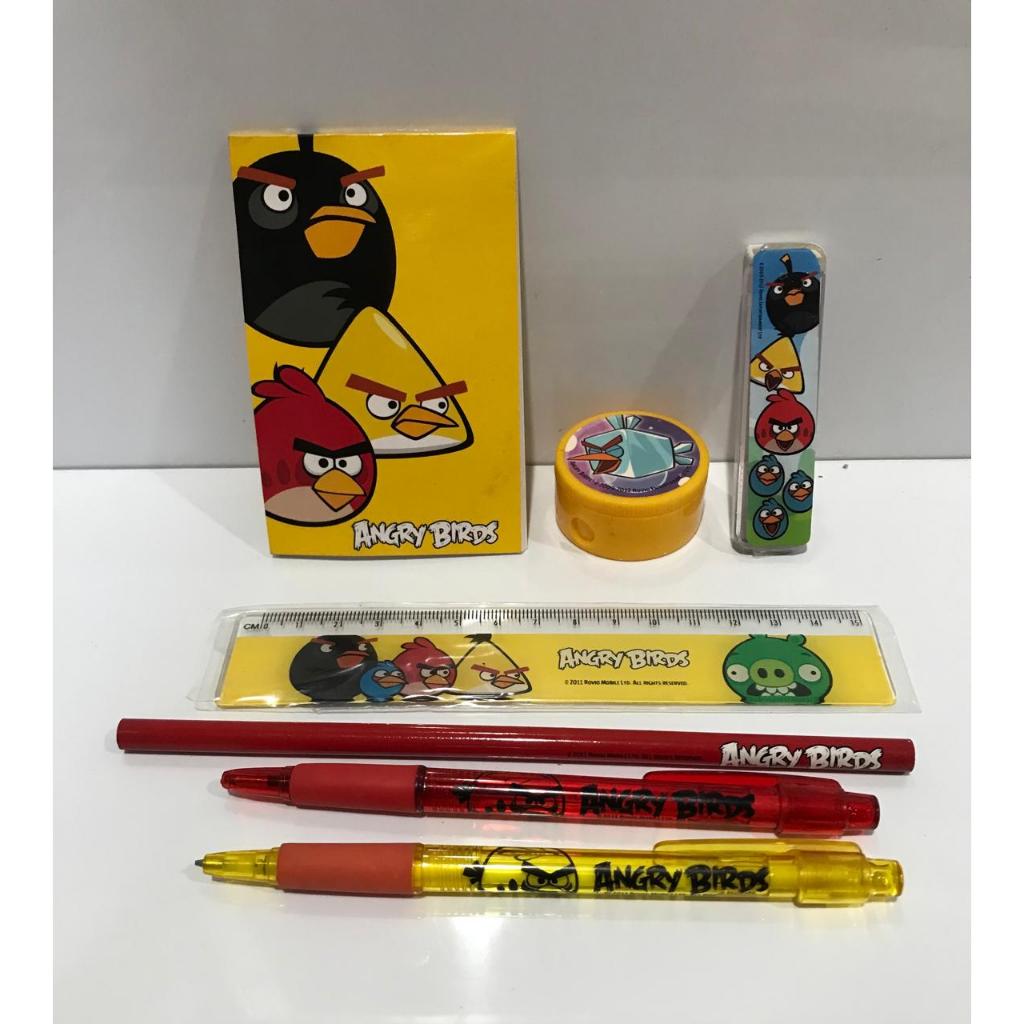 

STATIONERY SET ANGRY BIRD ORIGINAL KUNING ADA PEN 7 pcs