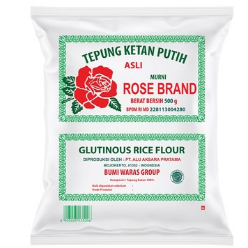 

Tepung ketan putih rose brand 500gram|Tepung ketan rose brand 500gram|Rose brand tepung ketan 500gram