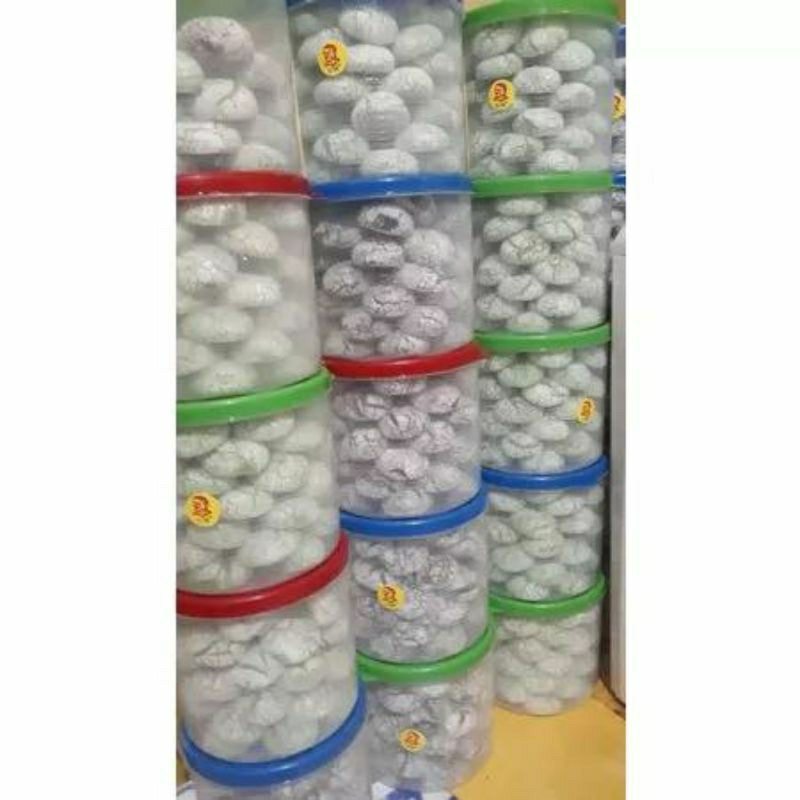 

KUE RETAK RASA PANDAN / COKLAT/ MIX TOPLES ISI 30 / ISI 50 RASA MANTUL KUE BOLA SALJU
