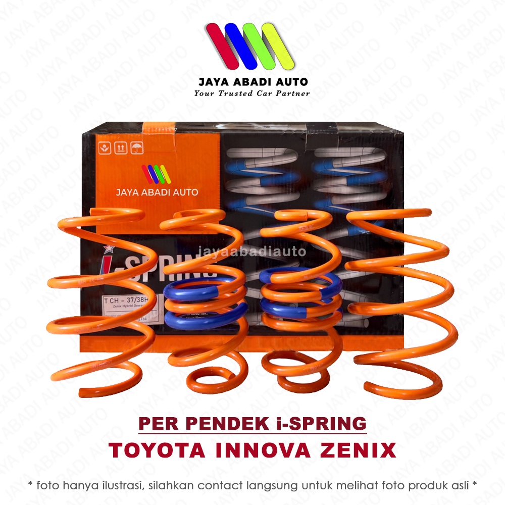 Lowering Kit / Coil Spring / Per Pendek Ceper i-SPRING - TOYOTA INNOVA ZENIX Hybrid / Bensin