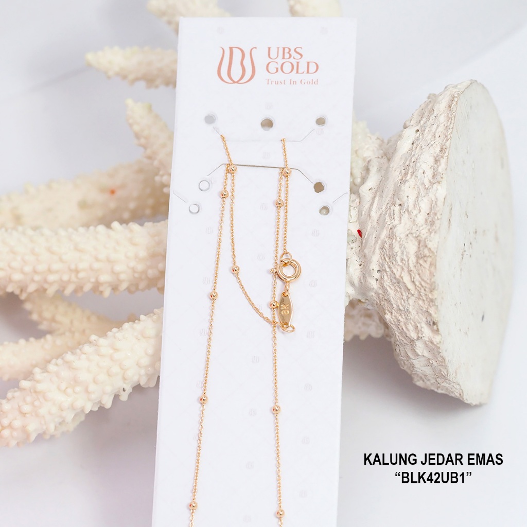 Kalung Emas Jedar UBS Gold Kadar 8K/375 - Gemilang Gold ID - BLK42UB 1