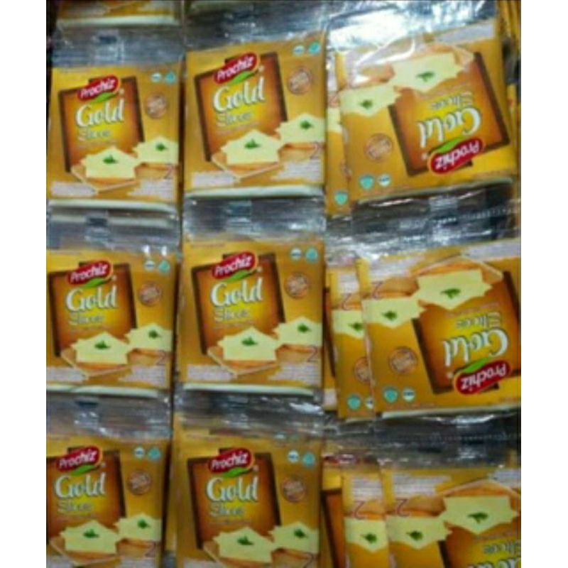 

Keju PROCHIZ Gold Slices 1 Rtg isi 8 sachet