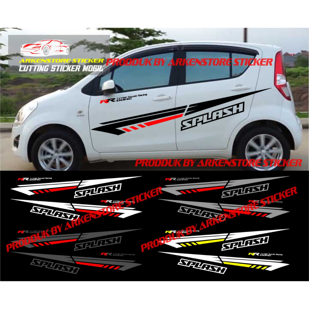 cutting sticker suzuki Splash stiker body samping mobil suzuki Splash
