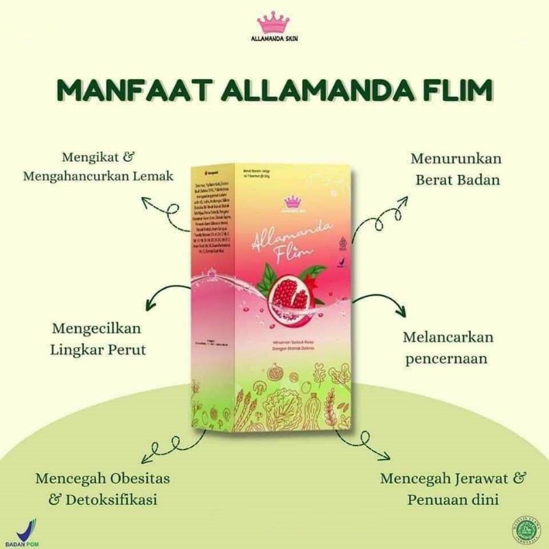 

Allamanda Flim - Minuman serbuk rasa Delima (Pomegranate)