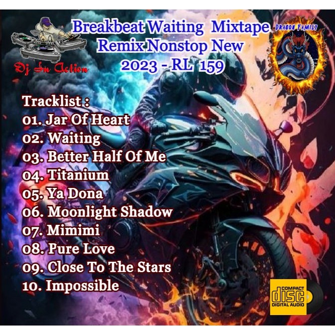 Cd Audio - Dj In Action Breakbeat Waiting Mixtape  Remix Nonstop New 2023 - RL  159