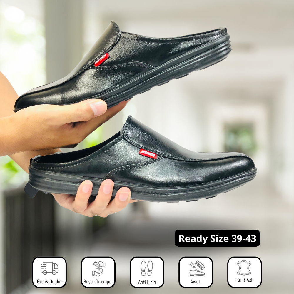 Sepatu Pentopel Pria Bahan Kulit Asli Merek Everywhere