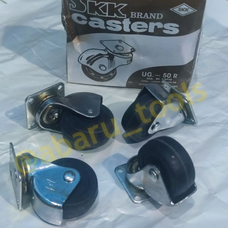 Roda Gepeng UG 50 SKK / Roda Casters Gepeng UG 50 SKK / Roda kursi / Roda Lemari / Roda Etalase Gepe