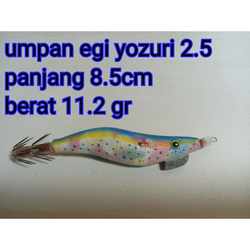 umpan egi cumi yozuri 2.5 blue