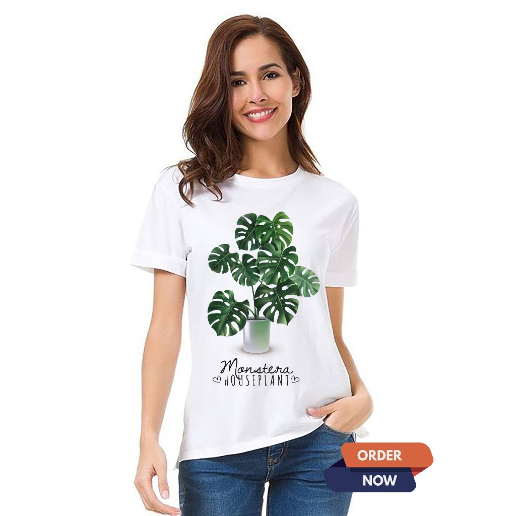 KAOS MONSTERA HOUSEPLANT PHILODENDRON BAJU ATASAN PRIA WANITA PREMIUM COTTON