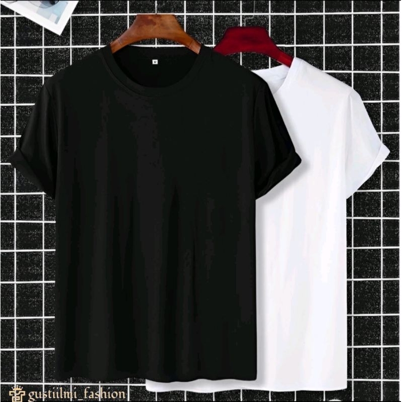 KAOS POLOS LENGAN PENDEK \ KAOS POLOS HITAM PUTIH \ KAOS POLOS LENGAN PENDEK MURAH