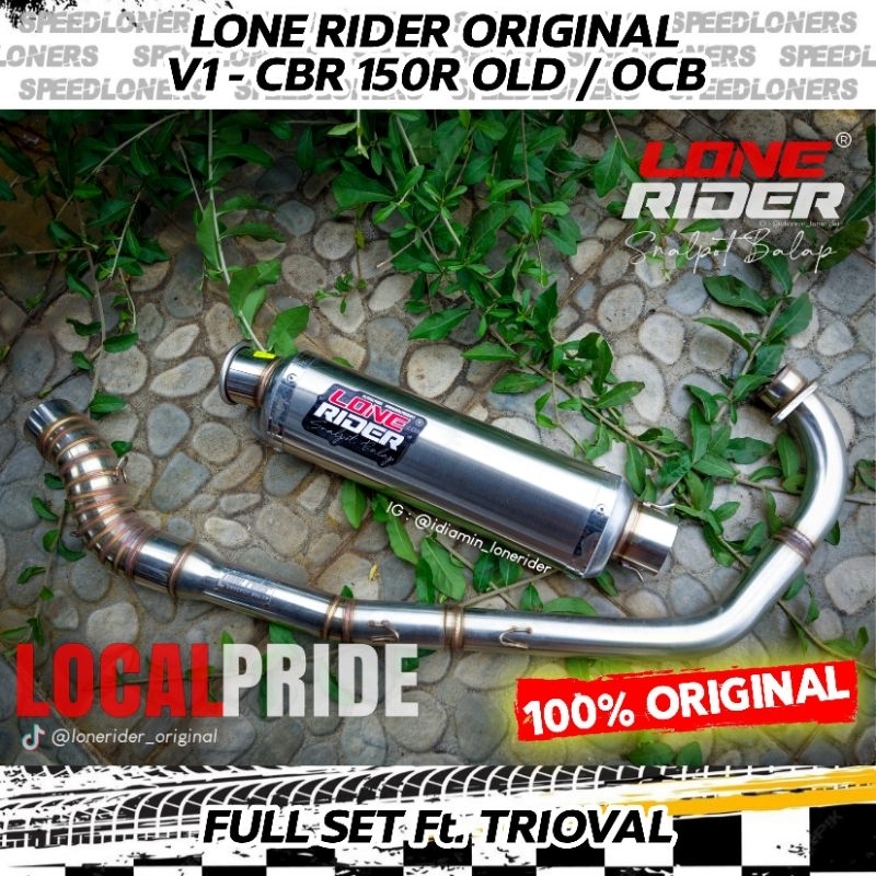 LONE RIDER ORIGINAL - Knalpot Lone Rider CBR - V1 - OCB / CB150R OLD - CBR OLD 150
