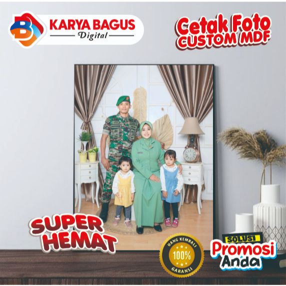 Cetak Foto MDF Custom Ukuran
