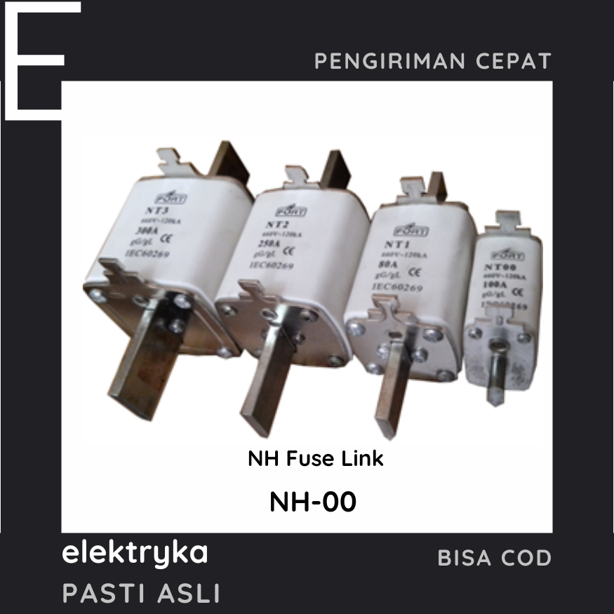 FORT NH Fuse Link 25A 35A 40A 50A 63A 80A 100A 125A 160A NH-00