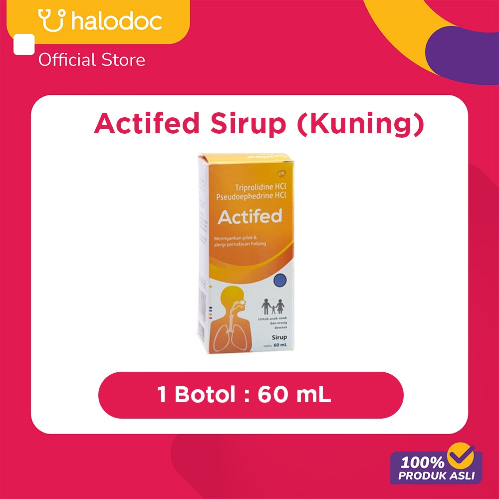 ACTIFED SIRUP 1 BOTOL @ 60 ML
