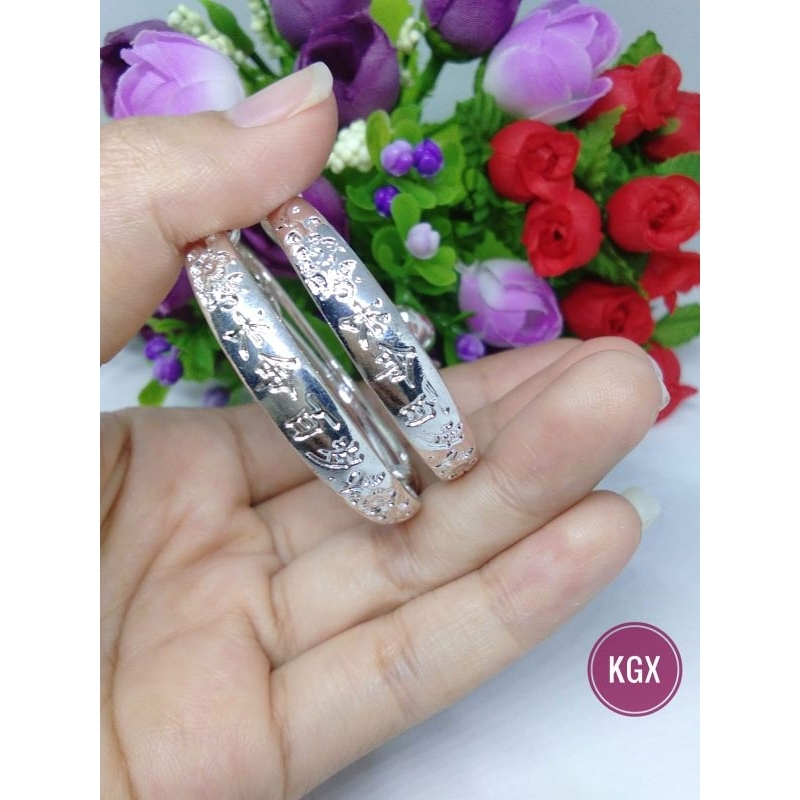 Gelang anak titanium xuping murah silver putih tidak luntur