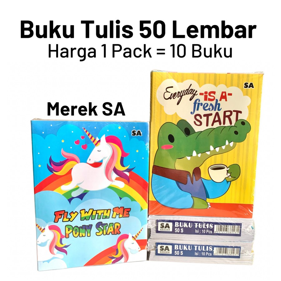 

(10pcs) Buku Tulis 50lembar Buku Tulis Pendek 50 Lembar Buku Tulis Murah