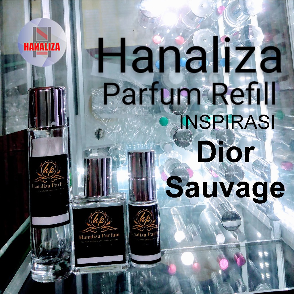 Hanaliza Parfum Christian Dior Sauvage Refill Parfume Botol Spray 50ml 30ml 20ml 15ml Tahan Lama
