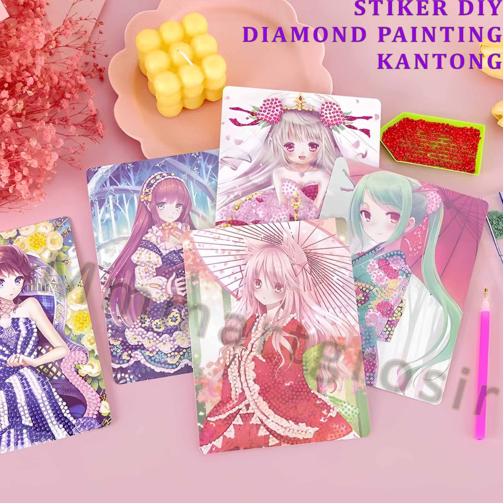 

Stiker Diy / Stiker Diamond Painting Kantong / Mainan Stiker Motif Anak / 1pcs