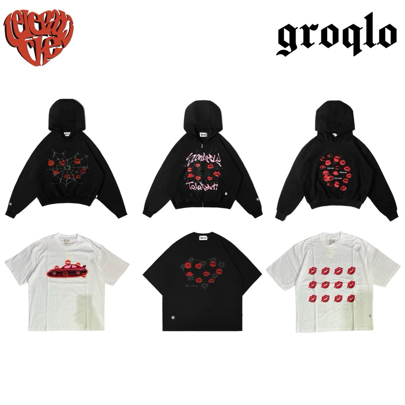 TELEPATI.CHE Hoodie Ordinary Love Black / Kiss Me Black / Choco Amor