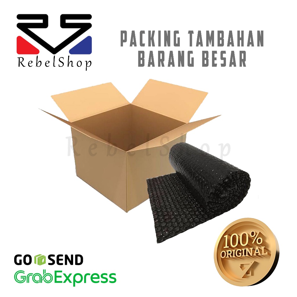 

Packing Tambahan Kardus + Bubble Wrap Ukuran Besar