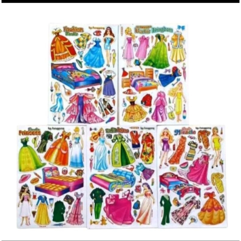 1 LEMBAR BP BPAN ANAK GAMBAR KARAKTER JAMAN DULU BONEKA KERTAS