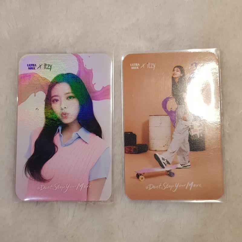 PC ULTRAMILK X ITZY PHOTOCARD YUNA YEJI [READ DESC] ☆