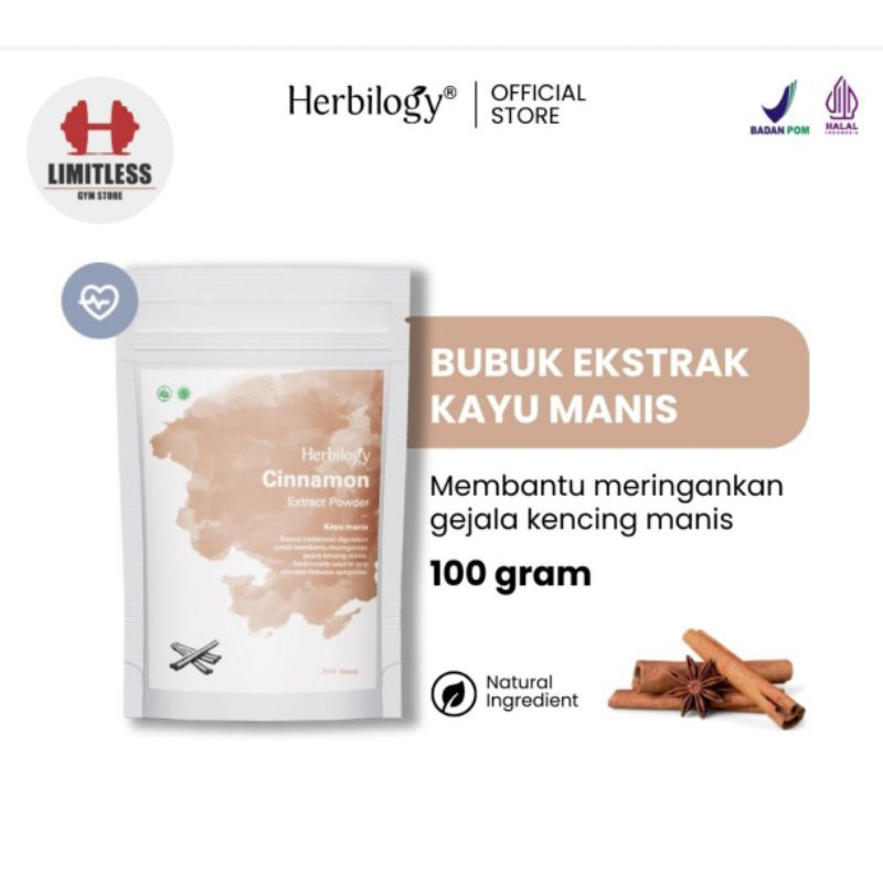 

Herbilogy Cinnamon Extract 100 gram - Ekstrak Kayu Manis Cegah diabetes