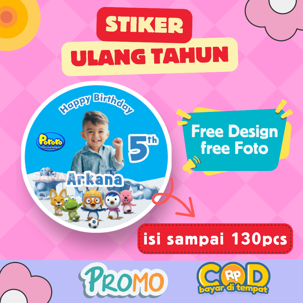 

Stiker Ulang Tahun Anak Bento Stiker Tasyakuran Aqiqah Tedhak Siten