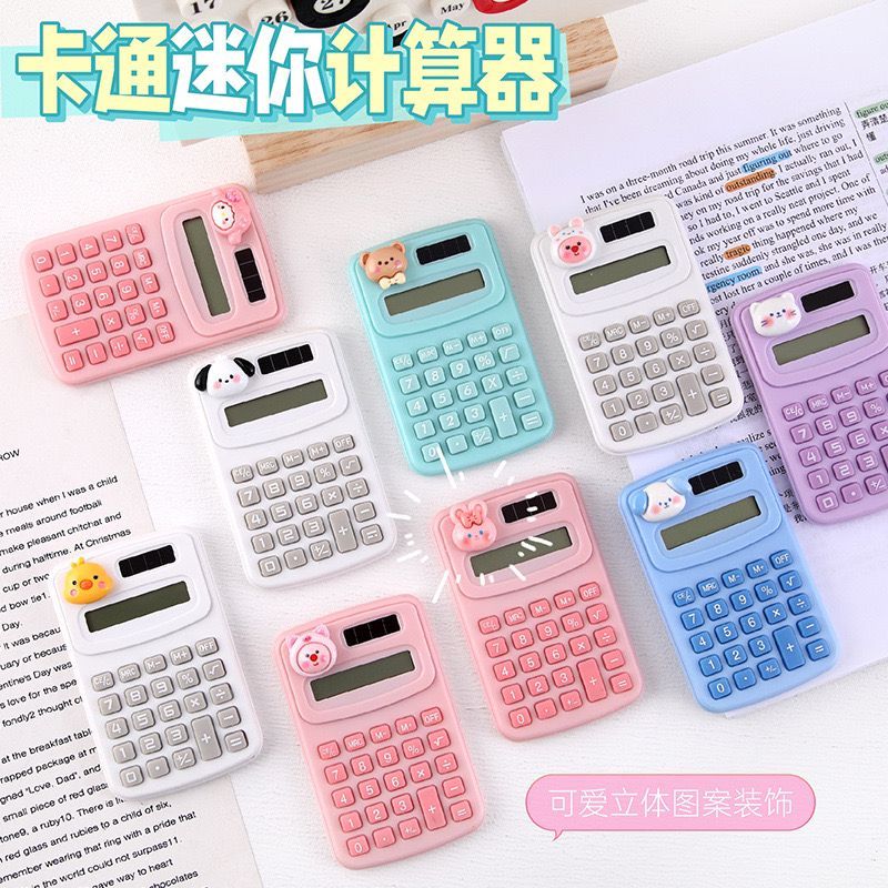 

Kalkulator 8 Digit Mini Portable Desain Kartun Dengan Tombol Karet MOTIF