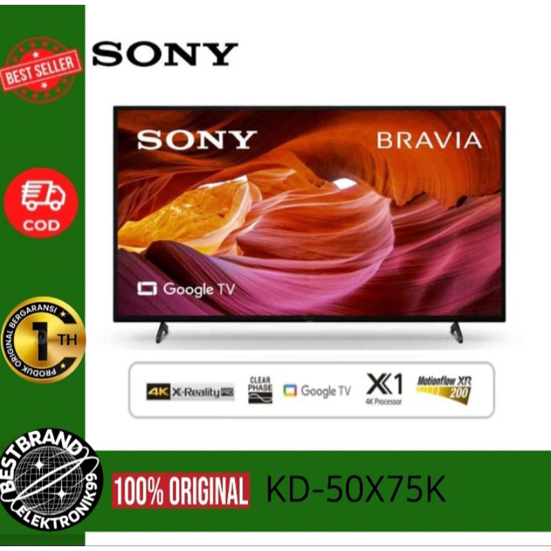 SONY BRAVIA 50X75K 50INCH 4K HDR TV SMART TV KD-50X75K