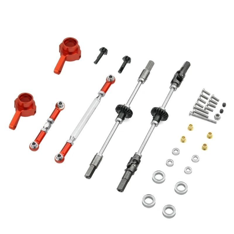 Upgrade isi gardan mn d90 wpl c24 c14 b14 b36 fj45 mn99s mn d91 mn99 metal full set depan belakang b