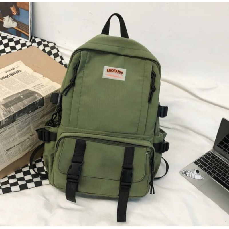 ransel punggung/tas sekolah anak SD SMP SMA keren luofanni army