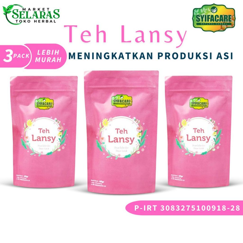 

Teh Lansy Syifacare Minuman Herba Alami Untuk Meningkatkan Produksi Asi | Teh Celup Melancarkan Asi