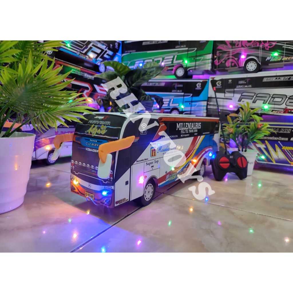MINIATUR BUS TELOLET BASURI REMOT CONTROL ROSALIA INDAH