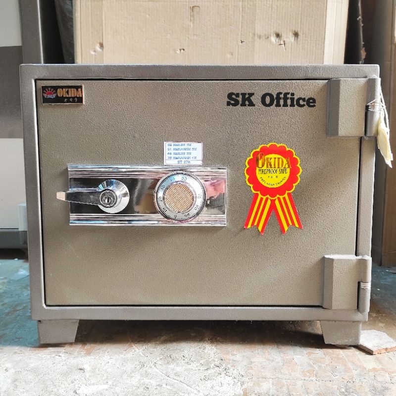 New Brankas Okida DS10A Tahan Api Brankas Map F4 Brankas Kecil Tempat Simpan Perhiasan dan BPKB