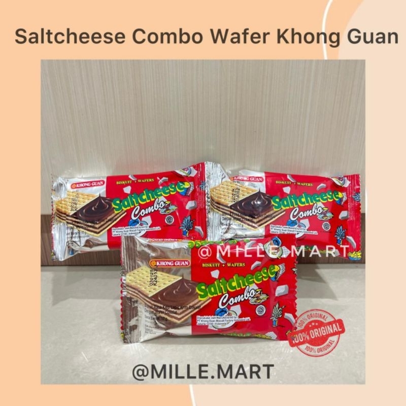 

[per pcs] SALTCHEESE COMBO BISKUIT WAFER KHONG GUAN 17gr