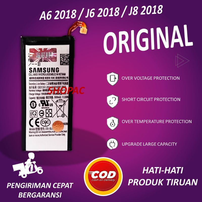 BATERAI SAMSUNG A6 2018 J6 2018 J8 2018 A6
