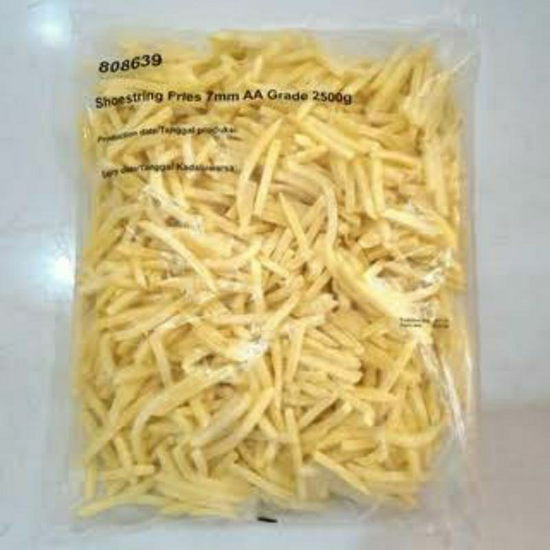 

Kentang Shoestring 2Kg dan Kentang Shoestring 2.5Kg