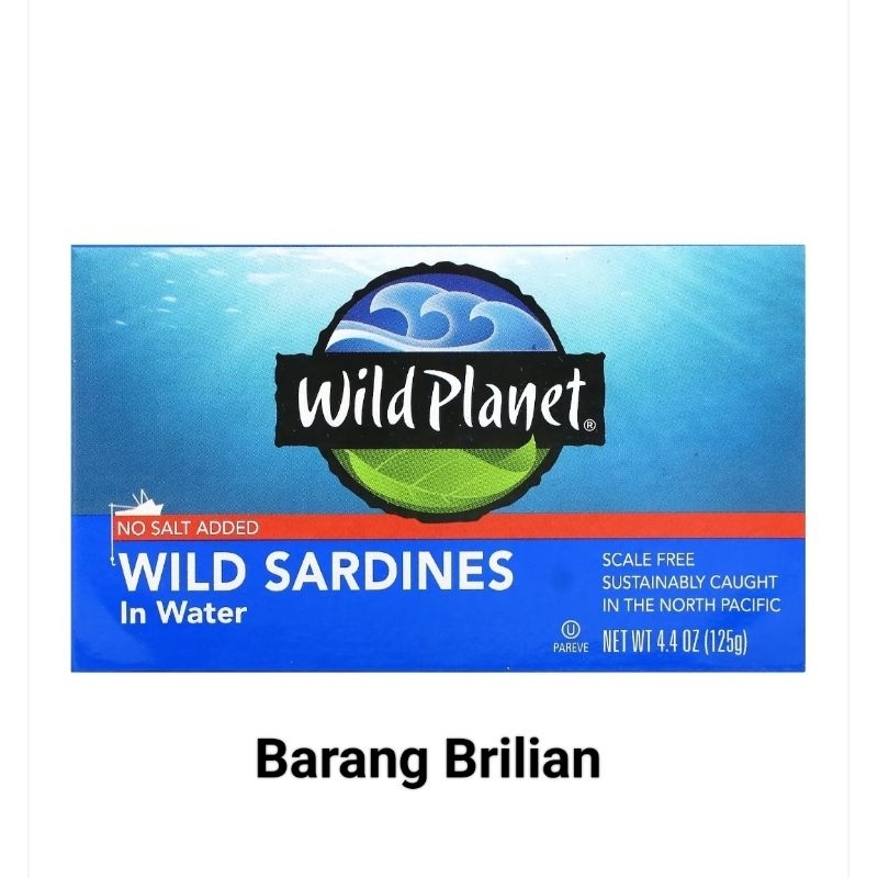 

Wild Planet Wild Sardines in Water no Salt Added 125 gram