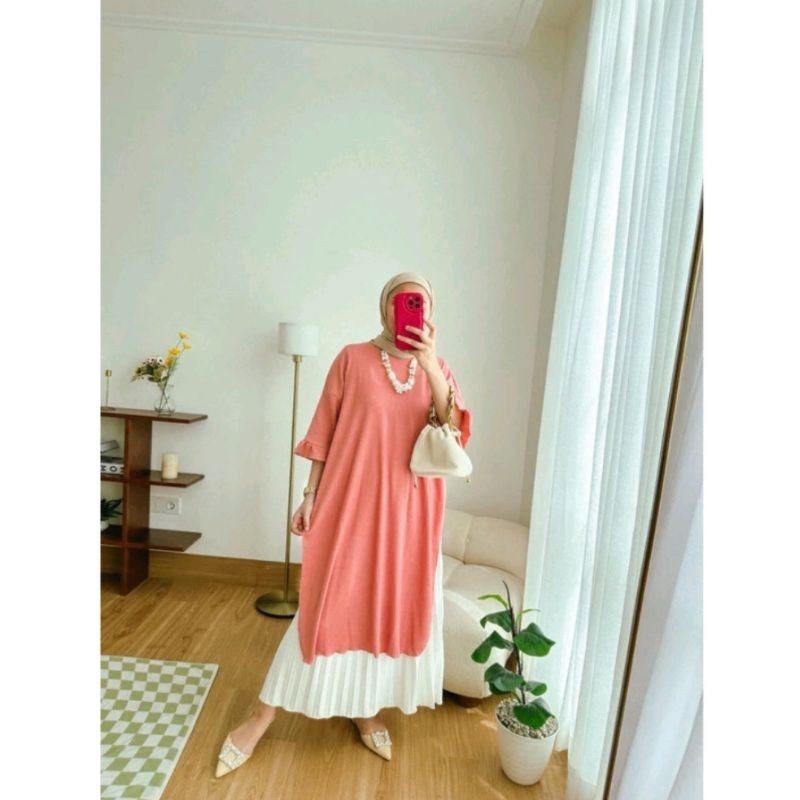 misschics-daily slit  tunic -tunik  wanita tunik jumbo