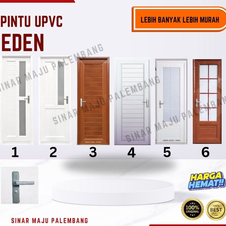 KODE X95F Pintu UPVC Aluminium EDEN kamar mandi