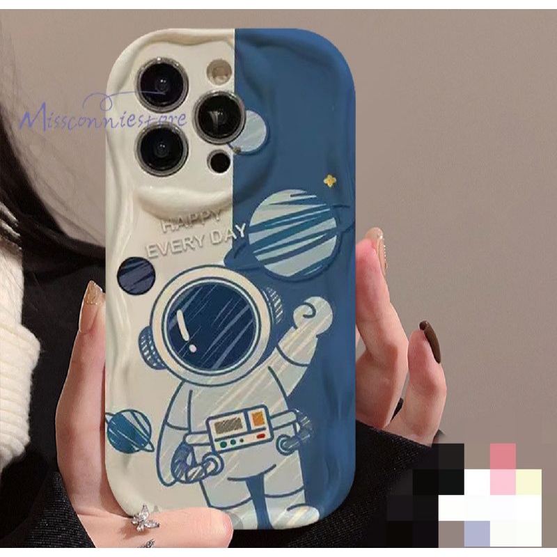 Case merek trendi rung kartun NASA  astronot all type oppo vivo samsung redmi iphone infinix