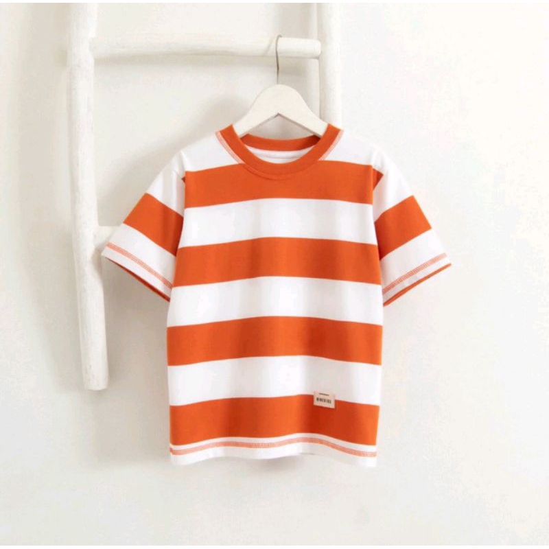 KAOS STRIPE ANAK OVERSIZE - KAOS SALUR ANAK - kaos anak laki - laki dan Perempuan murah