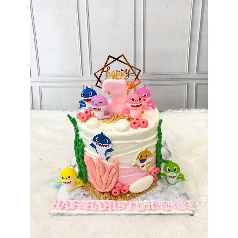 

custom kue ulangtahun baby shark