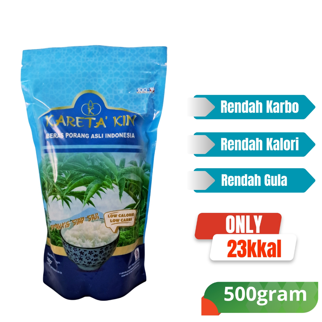 

Beras porang 500gram kareta kin shirataki konjac rice diet rendah kalori non fukumi