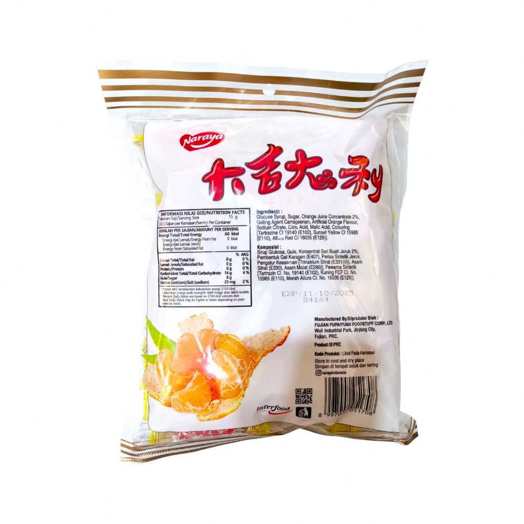 

Jelly Jeruk Naraya 1kg I Manisan Jelly Jeruk