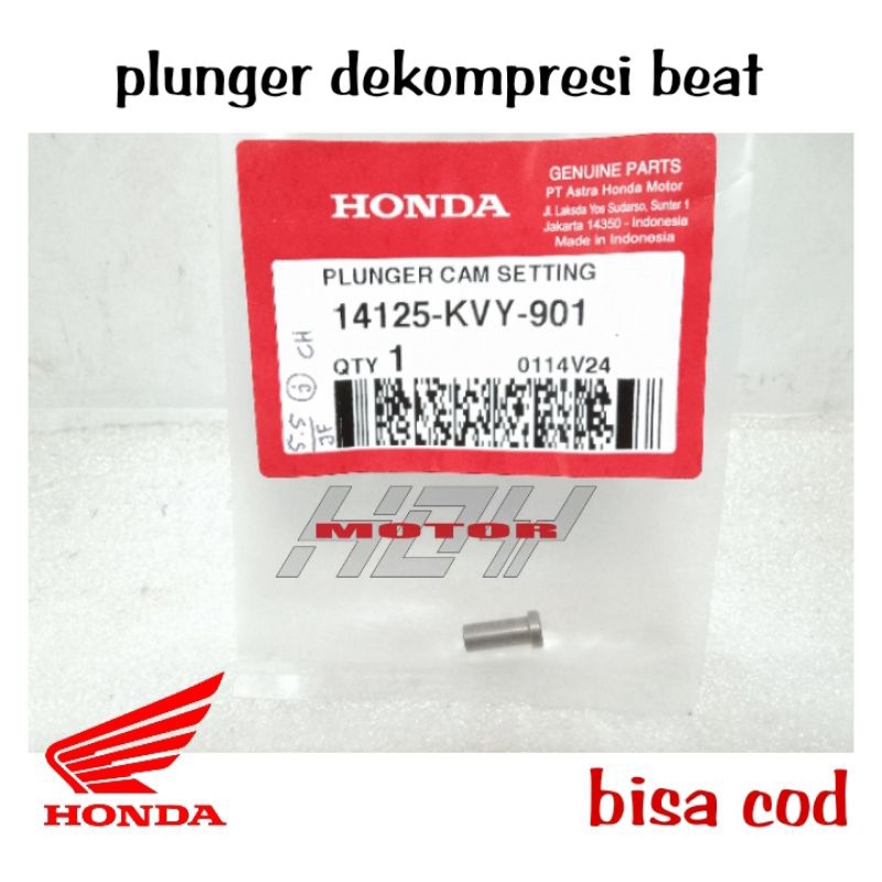 Plunger cam setting pen pin dekompresi dekomperesi tonjokan plunger otomatis noken as Honda Beat Sco